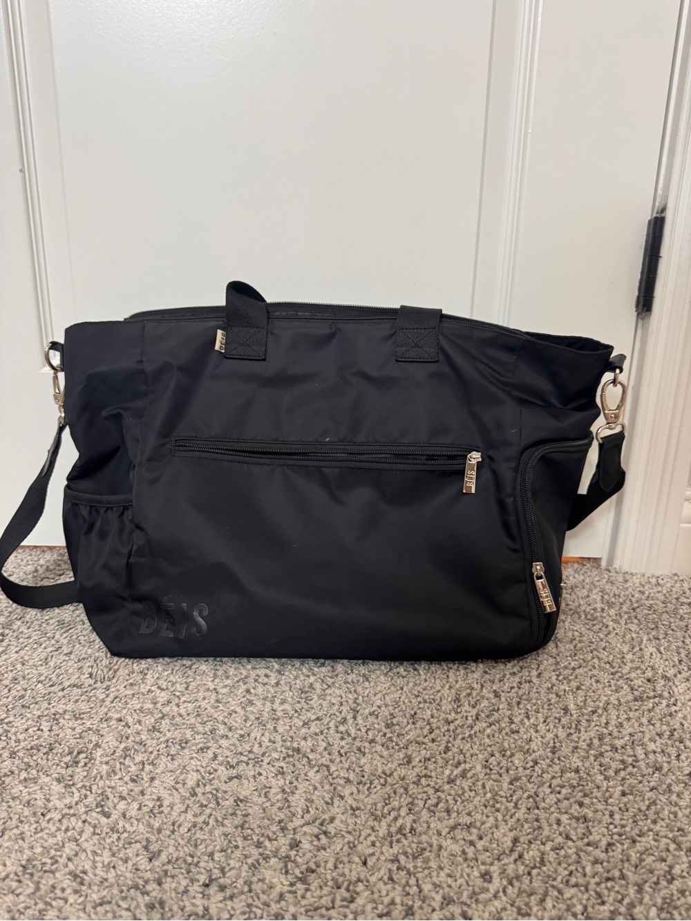 Black BEIs Pumping Tote Bag